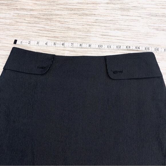 Harve Benard Office Siren Y2k Black White Pin Stripe 2 Piece Suit Blazer Skirt - Picture 6 of 16